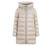 Moncler - Longue doudoune à capuche - Femme - Manteaux - Beige - Taille: 38 FR