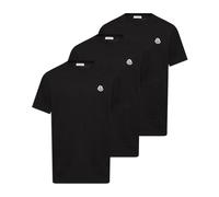 Moncler - Lot de trois T-shirts à logo - Homme - Tops - Noir - Taille: L