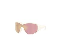 Moncler Unisex Moncler ME8016U THYRA 50367J Lunettes de soleil Injecté Blanc Marron Ronde Miroir