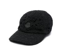 Moncler - Macramé Baseball Cap - Femme - Accessoires - Noir - Taille: ONE Size