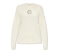 Moncler - Maille Tricot Col Rond - Femme - Pulls - Beige - Taille: 38 FR