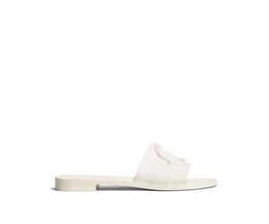 Moncler - Mon Tongs - Femme - Chaussures - Blanc - Taille: 38 EU