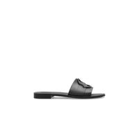 Moncler - Mules avec logo - Femme - Chaussures - Noir - Taille: 35 EU