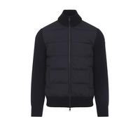 Moncler - Padded Cardigan - Homme - Vestes - Bleu - Taille: L