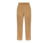 Moncler - Pantalon droit en velours côtelé - Homme - Pantalons - Beige - Taille: L