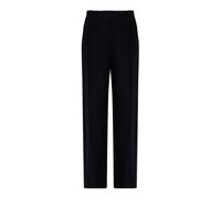 Moncler - Pantalon large en coton - Femme - Pantalons - Bleu - Taille: 36 FR
