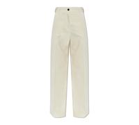 Moncler - Pantalon large - Femme - Pantalons - Beige - Taille: 38 FR