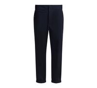 Moncler - Pantalon slim en jersey de mélange de coton - Homme - Pantalons - Bleu - Taille: S