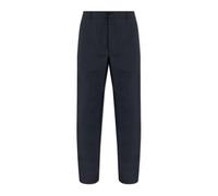Moncler - Pantalon Technique en Lin à Écusson Logo - Homme - Pantalons - Bleu - Taille: XL