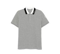 Moncler - Polo à Col Marqué - Homme - Tops - Gris - Taille: 2XL