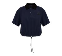 Moncler - Polo avec Écusson Logo - Femme - Tops - Bleu - Taille: 36 FR