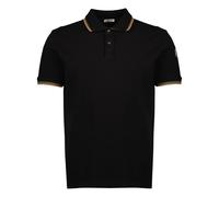 Moncler - Polo avec finitions côtelées - Homme - Tops - Noir - Taille: S