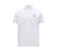 Moncler - Polo Classique avec Écusson Logo - Homme - Tops - Blanc - Taille: XL