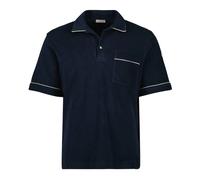 Moncler - Polo en Coton Bleu Marine Printemps-Été 2025 - Homme - Tops - Bleu - Taille: L