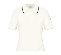 Moncler - Polo en coton - Femme - Tops - Beige - Taille: 42 FR