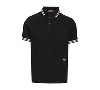 Moncler - Polo en coton piqué - Homme - Tops - Noir - Taille: L