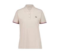 Moncler - Polo en piqué de coton avec logo - Femme - Tops - Beige - Taille: 36 FR