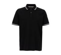 Moncler - Polo Noir Manches Courtes - Homme - Tops - Noir - Taille: S