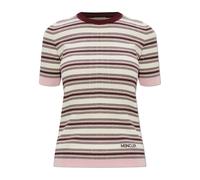 Moncler - Polo Rayé en Coton à Manches Courtes - Femme - Pulls - Multicolore - Taille: 42 FR