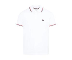 Moncler - Polo SS - Homme - Tops - Blanc - Taille: L