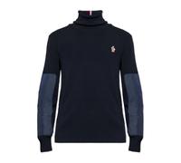 Moncler - Pull col roulé Après-Ski - Homme - Pulls - Bleu - Taille: S