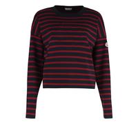 Moncler - Pull rayé en laine à col rond - Femme - Pulls - Multicolore - Taille: 36 FR