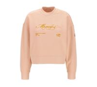 Moncler - Pull rose avec logo brodé - Femme - Sweatshirts et sweats à capuche - Rose - Taille: 42 FR