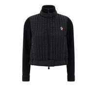 Moncler - Quilted Cardigan - Femme - Vestes - Noir - Taille: 36 FR