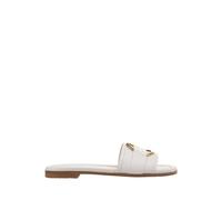 Moncler - Sandales Bell en cuir blanc - Femme - Chaussures - Blanc - Taille: 36 EU