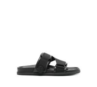 Moncler - Sandales en Cuir Noir pour Femmes - Femme - Chaussures - Noir - Taille: 40 EU
