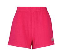 Moncler - Short Éponge Coton Coupe Droite avec Bande Élastique - Femme - Shorts - Rose - Taille: 38 FR