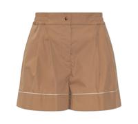 Moncler - Shorts en coton avec poches - Femme - Shorts - Brun - Taille: 36 FR