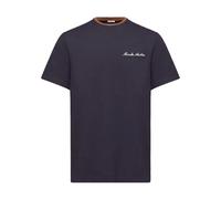 Moncler - Signature Logo T Shirt - Homme - Tops - Bleu - Taille: 3XL