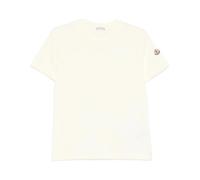 Moncler, Femme, Tops, Blanc, Taille: 36 FR SS T-Shirt