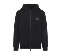 Moncler - Sweat à capuche zippé en coton - Homme - Sweatshirts et sweats à capuche - Noir - Taille: XL