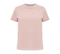 Moncler - T-Shirt en coton avec logo brodé - Femme - Tops - Rose - Taille: 42 FR