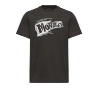 Moncler - T-shirt en coton avec logo Sketch - Homme - Tops - Noir - Taille: L