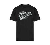 Moncler - T-shirt en coton et jersey avec logo - Homme - Tops - Noir - Taille: M