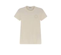 moncler t-shirt femme beige en coton - XS