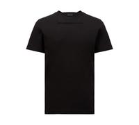 Moncler - T-shirt Noir Logo Jersey Coton - Homme - Tops - Noir - Taille: 2XL