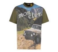 Moncler, Homme, Tops, Multicolore, Taille: S T-shirt ras du cou en coton