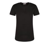 Moncler - Logo Patch Cotton Jersey T-Shirt - Femme - Tops - Noir - Taille: 38 FR