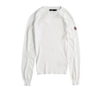 Moncler, Femme, Pulls, Blanc, Taille: 38 FR Timeless Crewneck