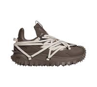 Moncler - Trailgrip Megalace Leather Baskets - Homme - Chaussures - Brun - Taille: 36 EU