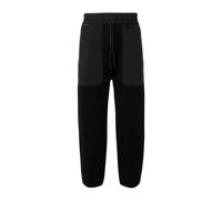 Moncler - Tricot Cotton Track Pants - Homme - Pantalons - Noir - Taille: M