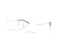 Moncler, unisex, Accessoires, Gris, Taille: 55 MM Monture Argent Mat Lunettes Me1003