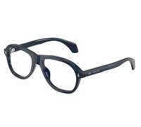 Moncler Unisex Moncler ME2025U 3020 Montures optiques Acétate Bleu Transparent Pillow Normale