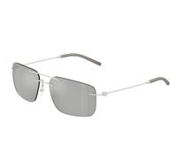 Moncler Unisex Moncler ME4003 DOPPLER 10048V Lunettes de soleil Acier Argent Bleu Carré Miroir