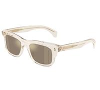 Moncler Unisex Moncler ME6004 CLARO 30035A Lunettes de soleil Acétate Blanc Marron Carré Miroir