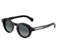 Moncler Unisex Moncler ME6012 AURONE 30013C Lunettes de soleil Acétate Noir Gris Ronde Normale Nuancé